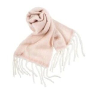 INDABA Blanket Scarf NWOT in Pink & White